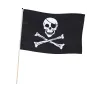 Drapeau de pirate  sur tige 45 x 30 cm