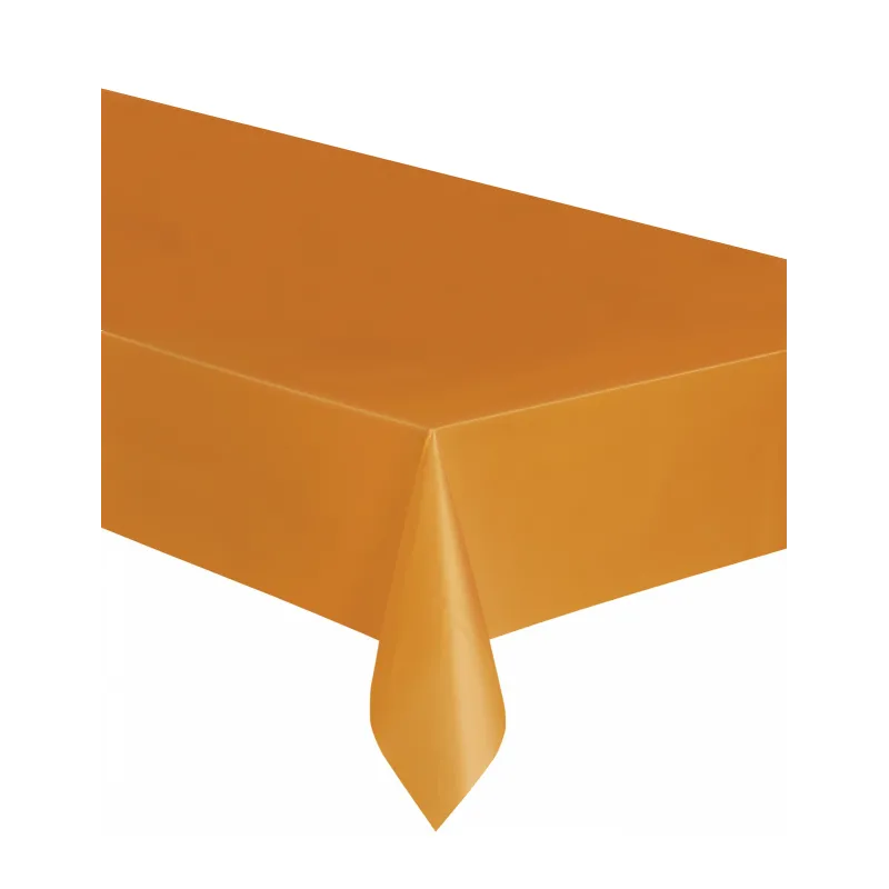 Nappe plastique orange 137 x 274 cm