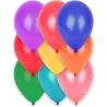 12 Ballons multicolores 28 cm