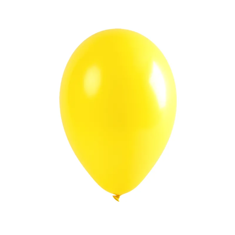 12 Ballons jaunes 28 cm