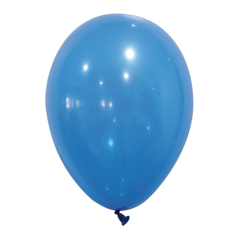 12 Ballons bleus 28 cm