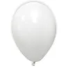 12 Ballons métallisés blancs 28 cm