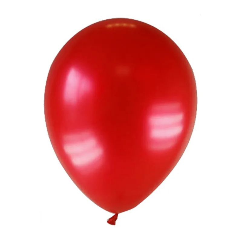 12 Ballons métallisés rouge foncé 28 cm