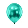 12 Ballons métallisés verts foncés 28 cm