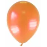 12 Ballons métallisés oranges 28 cm