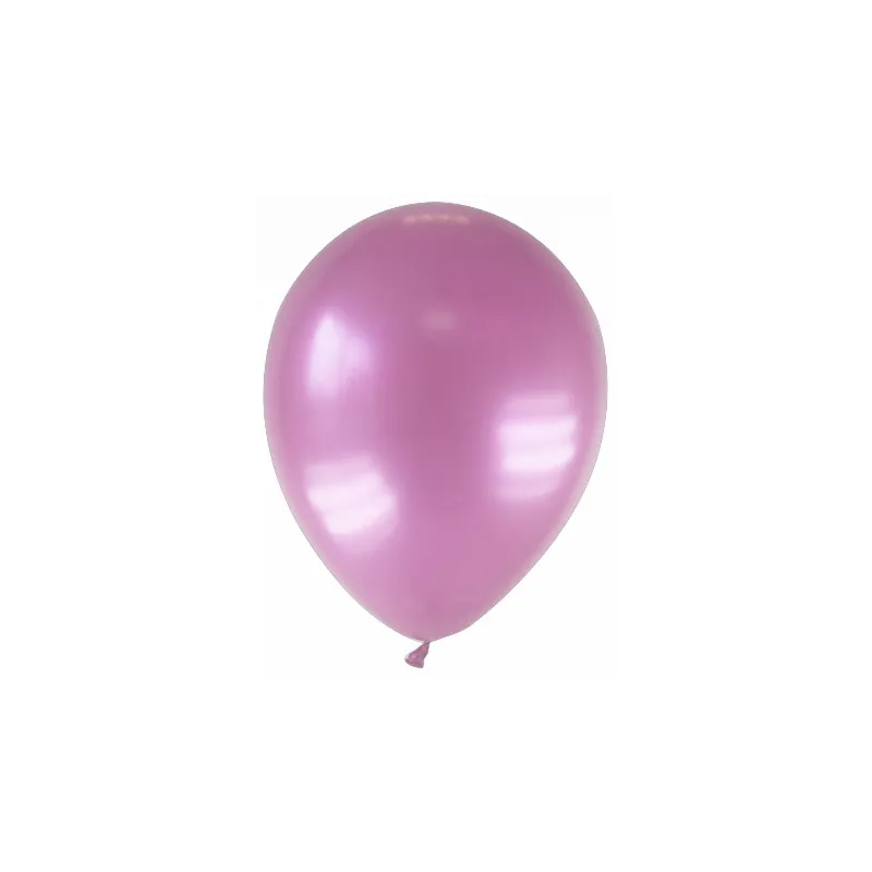 12 Ballons métallisés roses 28 cm