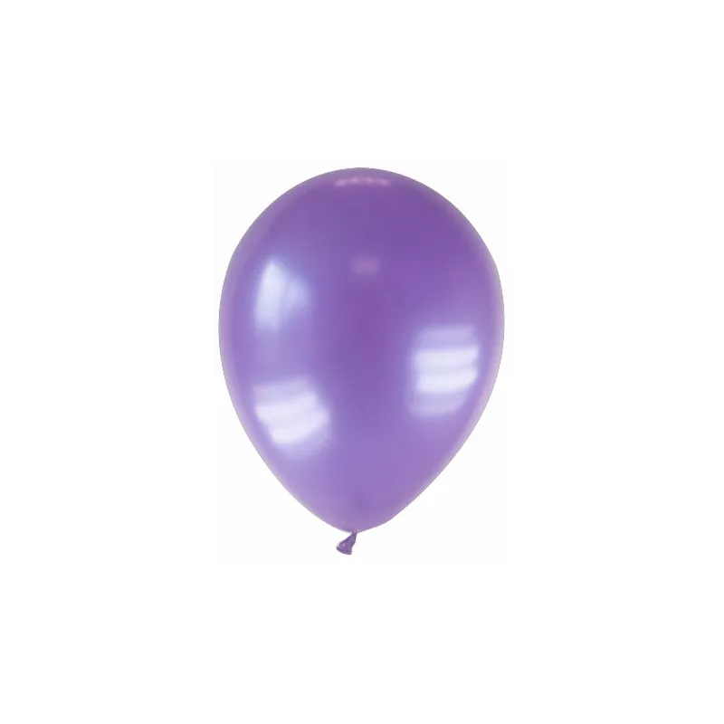 12 Ballons métallisés violets 28 cm