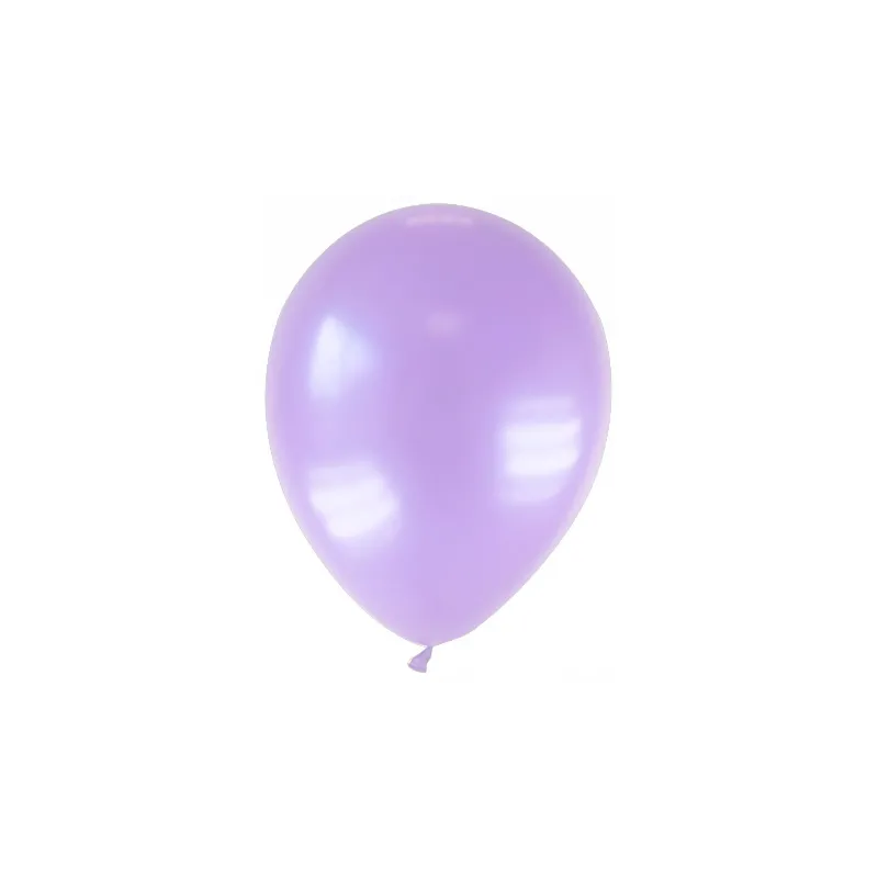 12 Ballons métallisés parme 28 cm