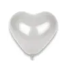 8 Ballons c?urs blancs 33 x 32 cm