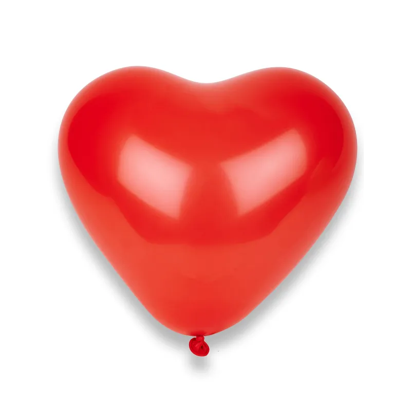 8 Ballons c?urs rouges 33 x 32 cm