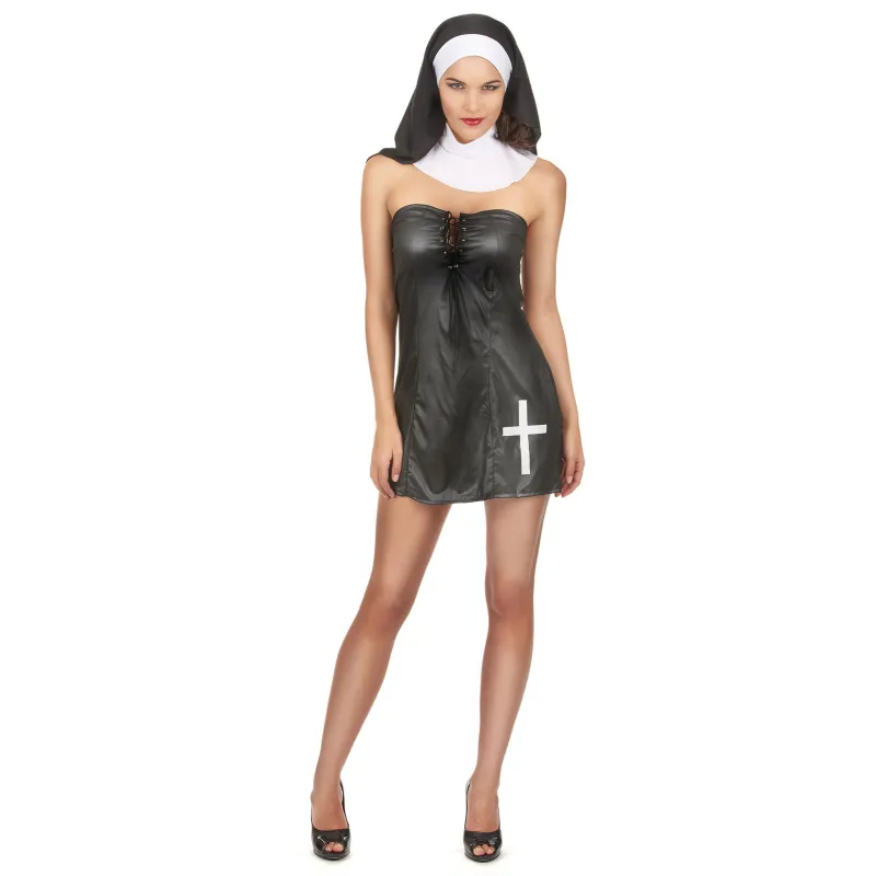 Déguisement nonne sexy bustier femme