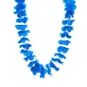 Collier hawaï bleu vif