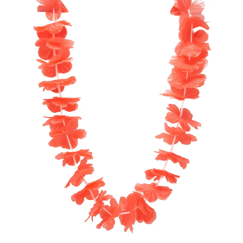 Collier hawaï rouge