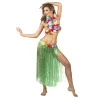 Jupe hawaïenne longue verte adulte