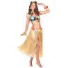 Jupe hawaïenne longue naturelle adulte