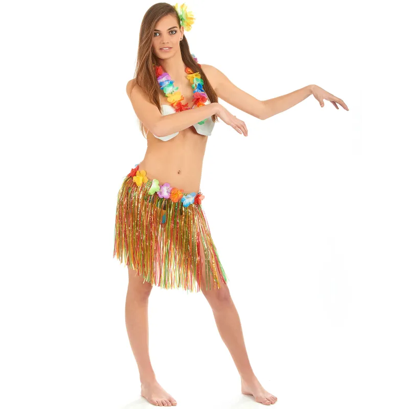 Kit déguisement Hawaï multicolore