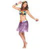Jupe hawaïenne courte violette adulte