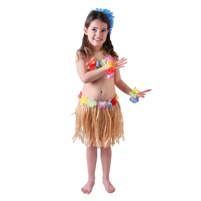 Déguisement hawaïenne naturelle fille