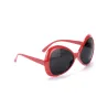 Lunettes disco adulte rouge
