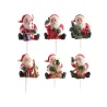 6 Décorations de Noël sur pic Père Noël