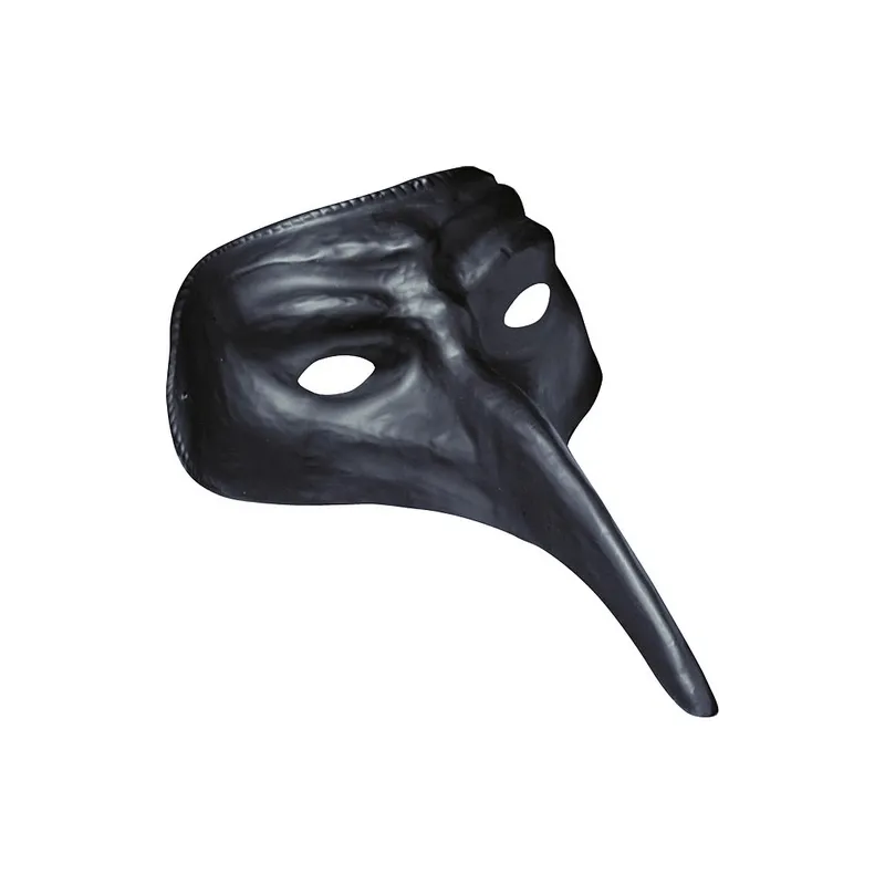 Masque long nez noir adulte
