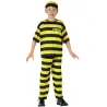 Déguisement prisonnier jaune garçon