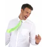 Cravate verte fluo adulte