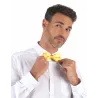 Noeud papillon jaune satiné adulte