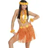 Kit hawaïen orange et jaune adulte