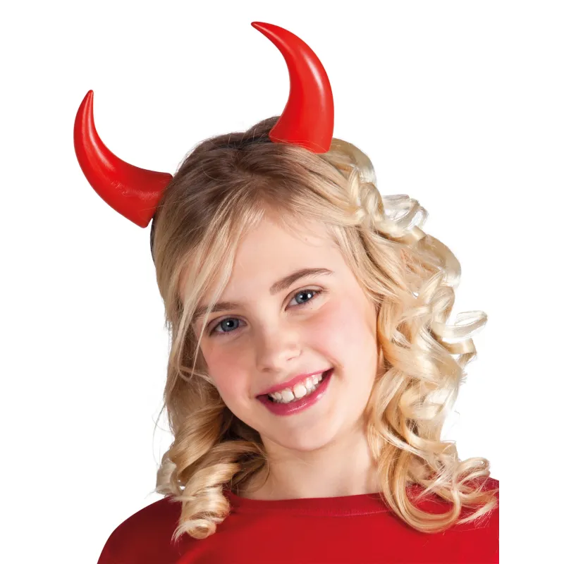 Cornes rouges enfant Halloween