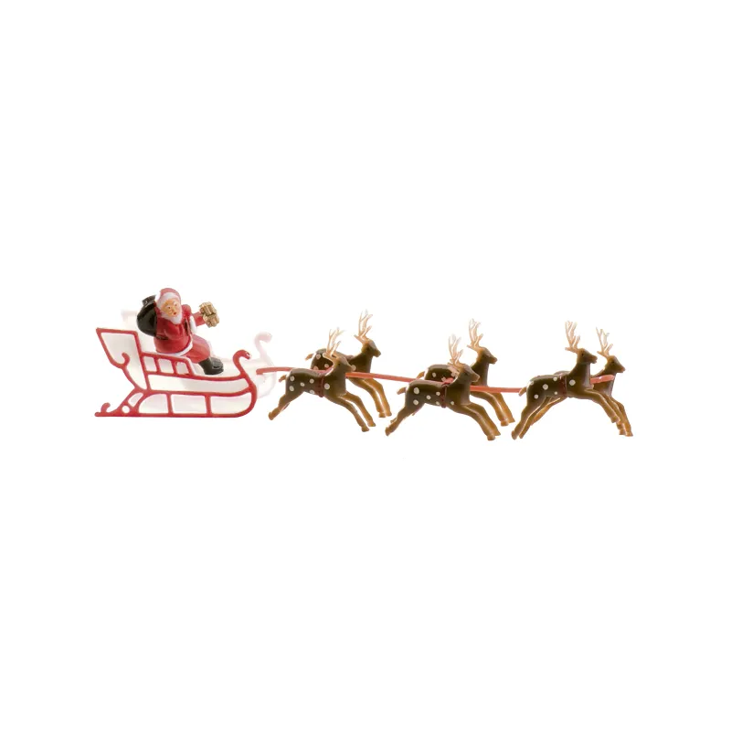 Décoration gâteau Traîneau du Père Noël 22 cm