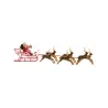Décoration gâteau Traîneau du Père Noël 22 cm