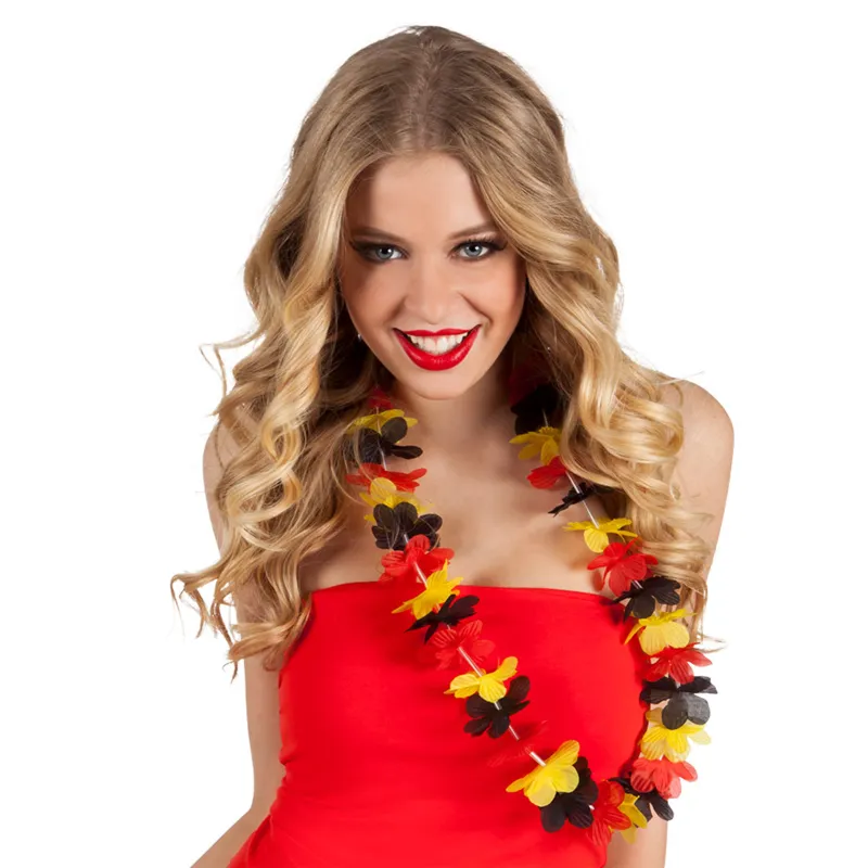 Collier Hawaï supporter Belgique