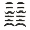 12 Moustaches noires