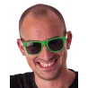 Lunettes blues fluo vertes adulte