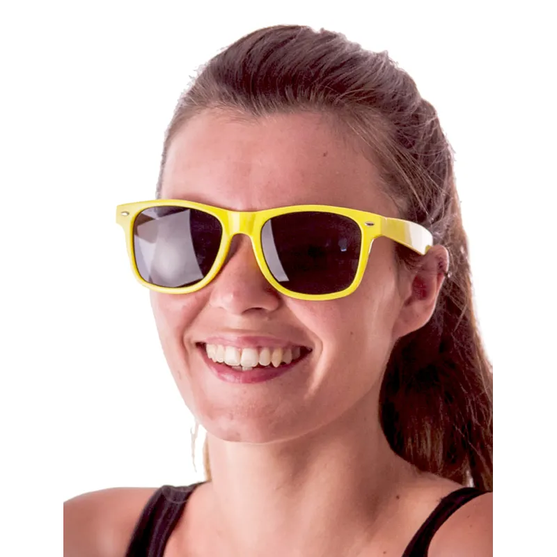 Lunettes blues fluo jaune adulte
