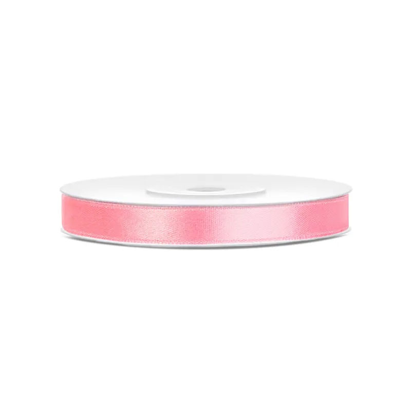 Ruban satin rose 0.6 cm x 25 m