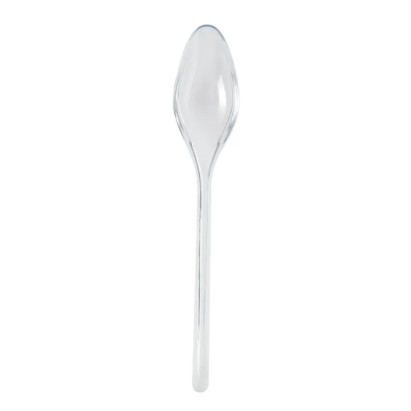20 cuillères entremet en plastique cristal 14 cm