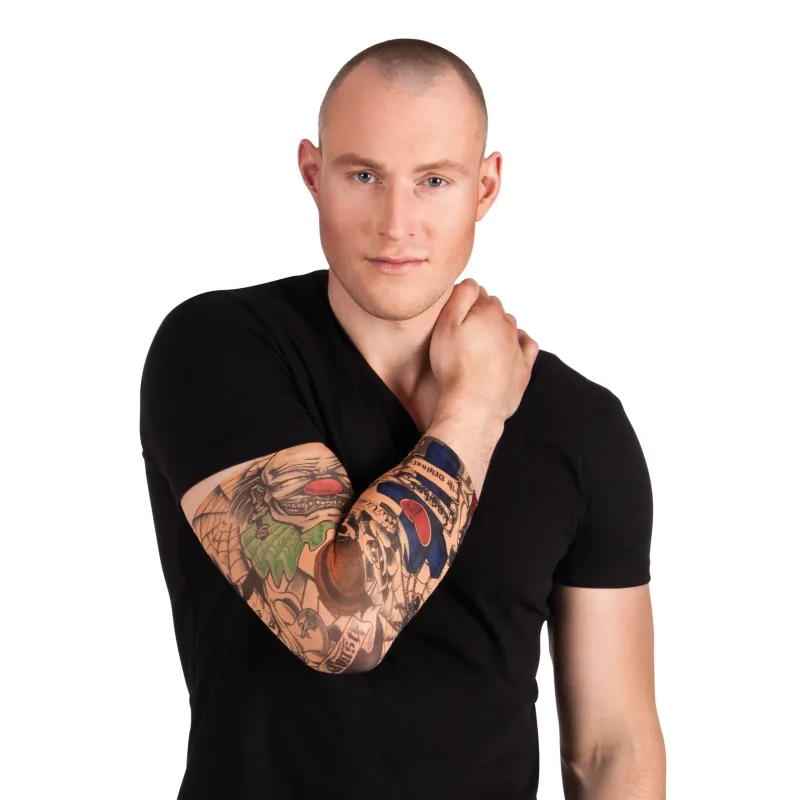 Manches tatouages clown adulte