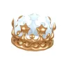 Couronne de roi gonflable or