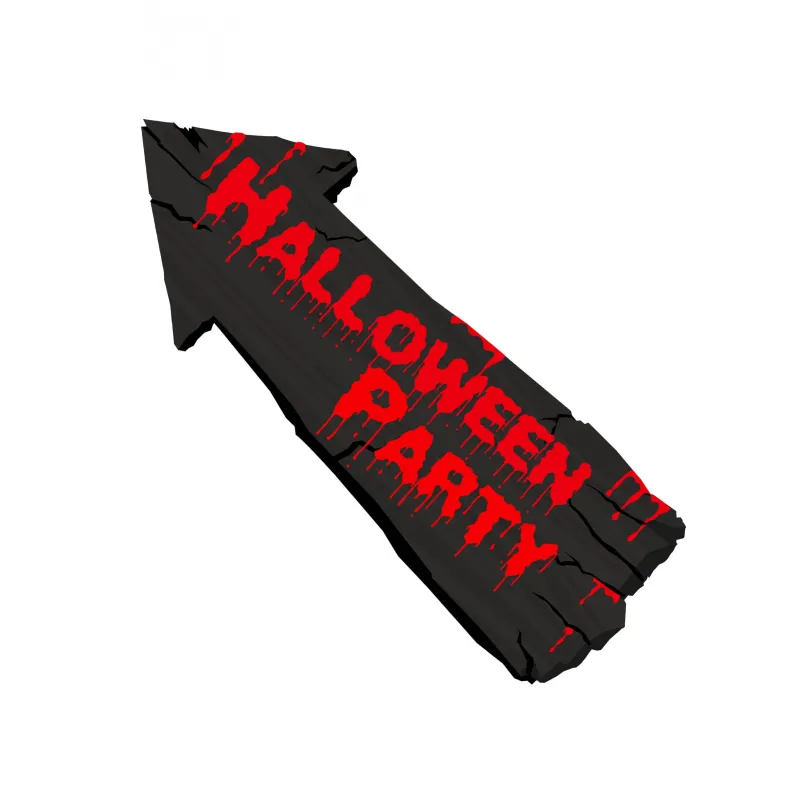 Décoration murale flèche Halloween Party 57 x 19 cm
