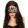 Masque chauve souris brillant noir et gris adulte