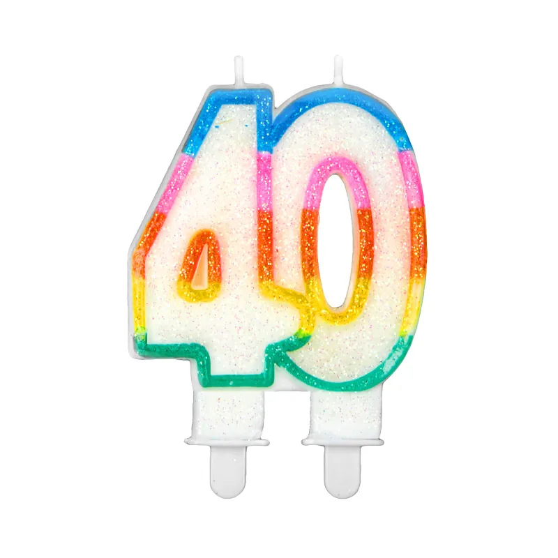 Bougie d'anniversaire chiffre 40