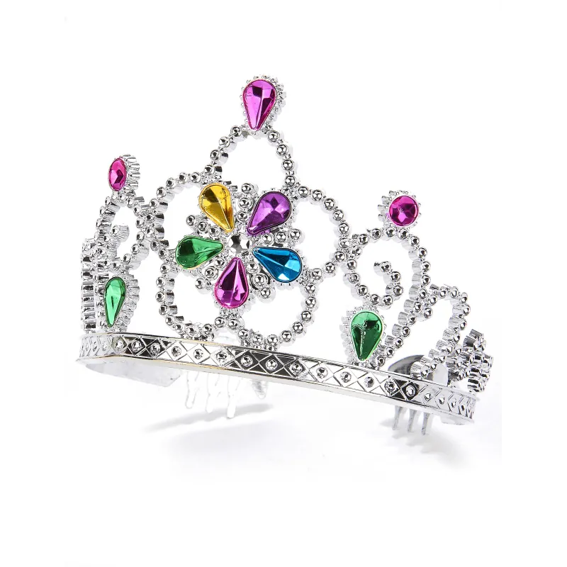 Diadème princesse serti multicolore adulte et enfant