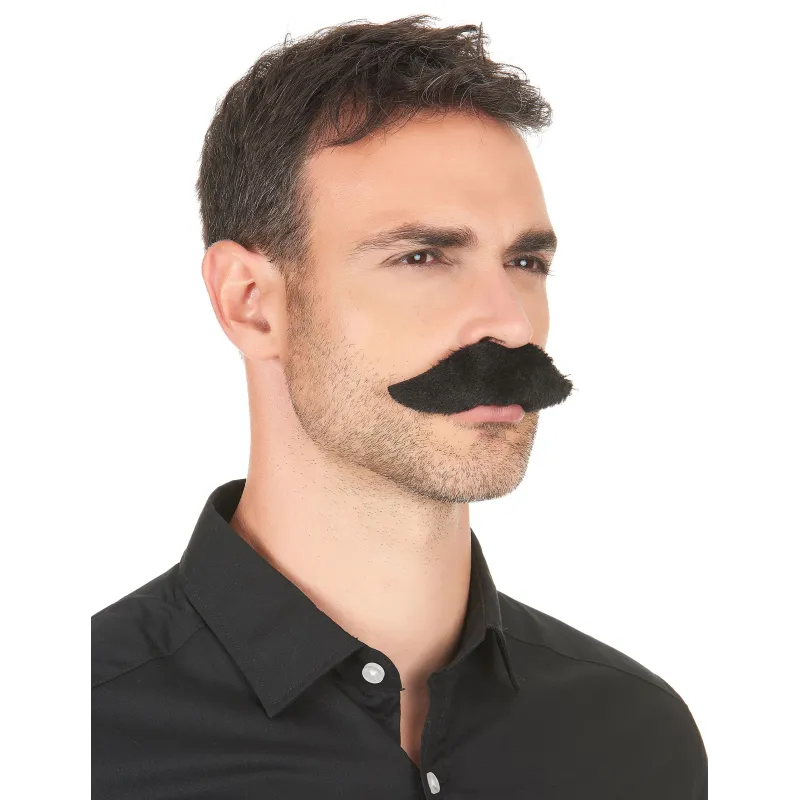 Moustache adhésive noire adulte