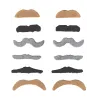 Lot de 12 moustaches adulte