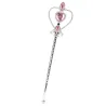 Baguette princesse coeur rose argent adulte et enfant