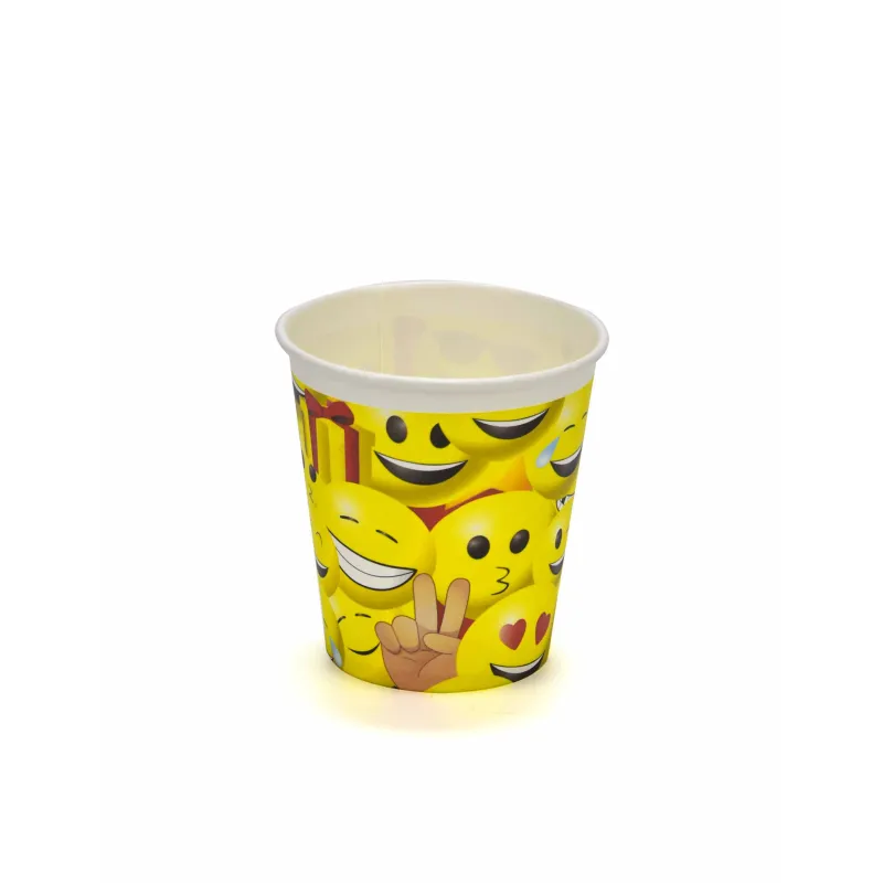 8 Gobelets 200 ml Imoji