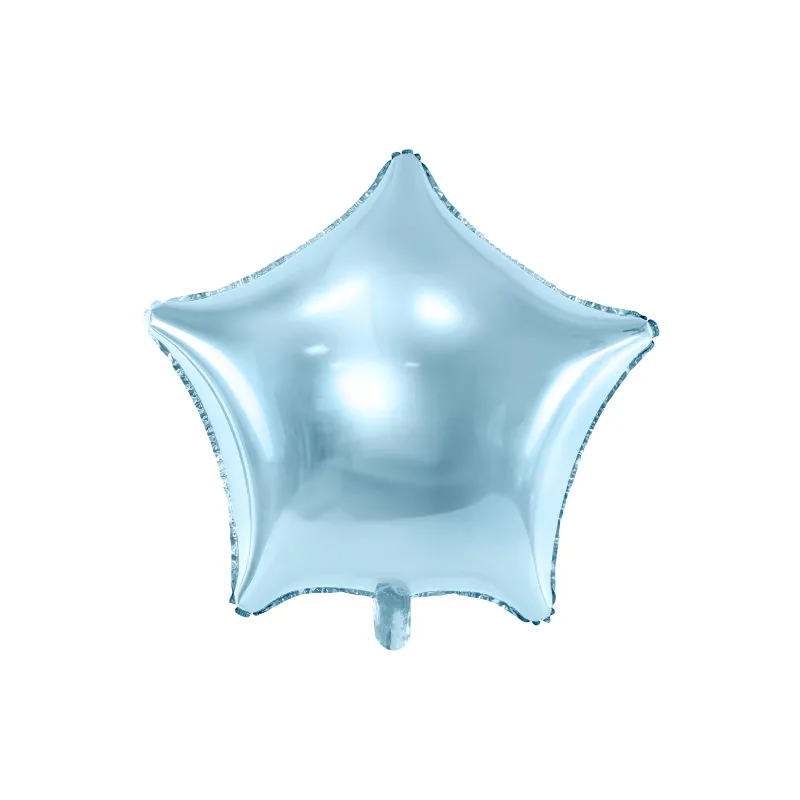 Ballon aluminium étoile turquoise 45 cm