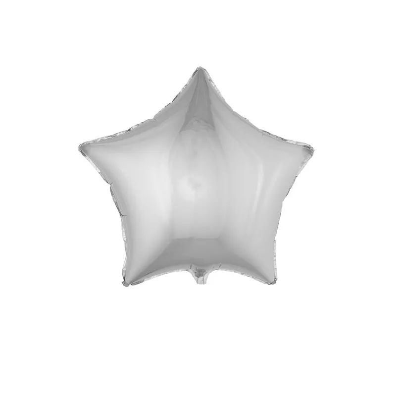 Ballon aluminium étoile argentée 68 cm